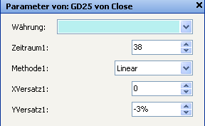 Filtereinstellung über Parameter