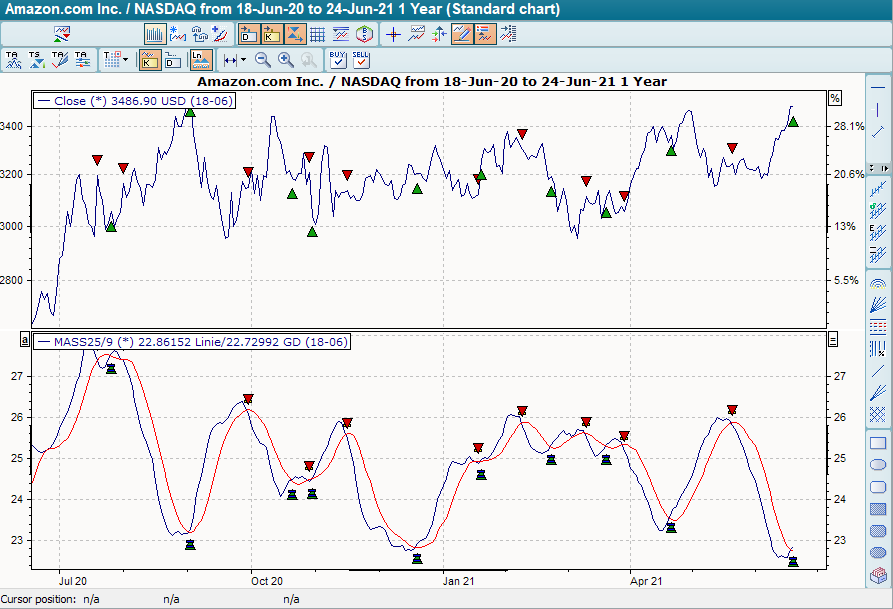 Chart mit BHS MASS Index